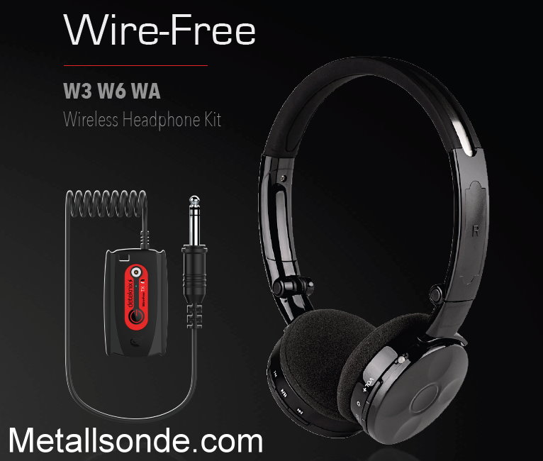 Quest Metalldetektor Funkkopfh&ouml;rer 